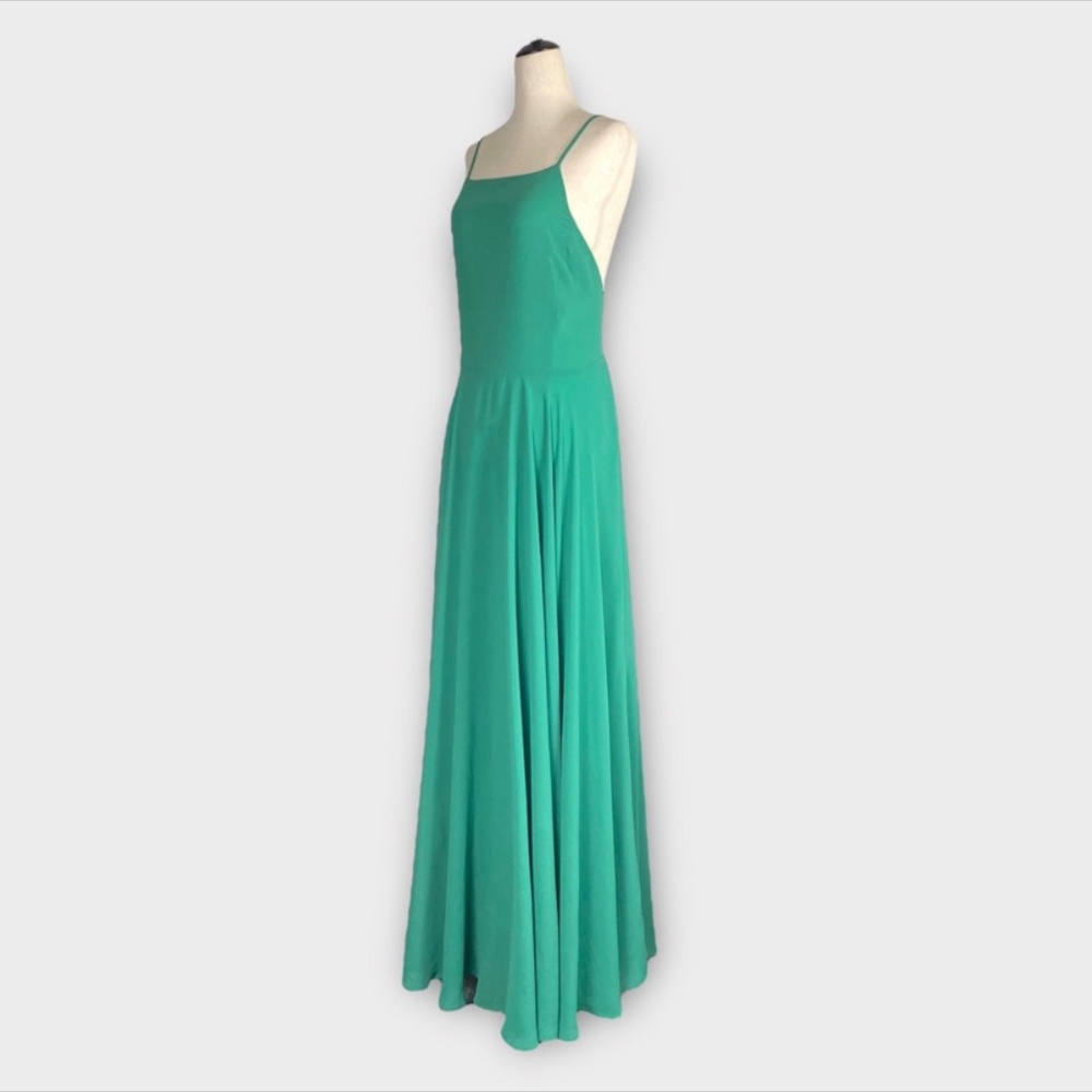 Lulu's Teal Green Strappy Open-Back Maxi Dress - Picture 2 of 9
